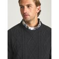 thumbnail image 4 of Chaps Men’s and Big Men’s Cable Knit Crewneck Sweater, Sizes S-2XL, 4 of 6