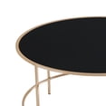 thumbnail image 5 of Llewellyn Glass Top Round Coffee Table, Gold, 5 of 6