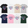 thumbnail image 4 of Nurse Heart Graphic T-Shirt, Medical Care Words Unisex Tee, 4 of 9