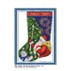 thumbnail image 1 of Kit de punto de cruz estampado de serie de medias de Navidad, patrón de dibujos animados, 14CT, 11CT, juego de artesanía de bordado, regalo de costura, 1 of 4