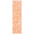 thumbnail image 6 of SAFAVIEH Courtyard Isolde Abstract Indoor/Outdoor Runner Rug, Orange/Ivory, 2'3" x 8', 6 of 10