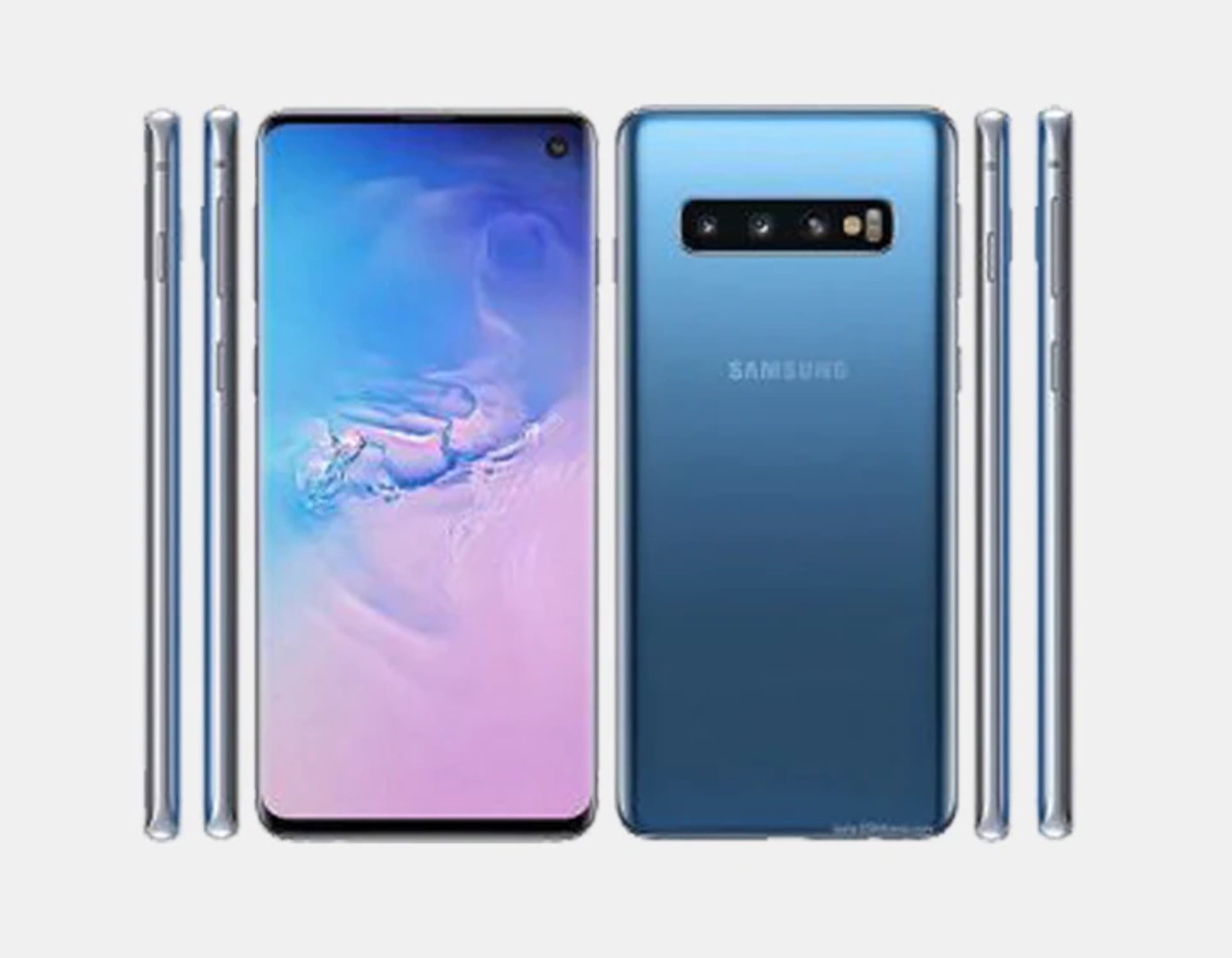 Samsung Galaxy S10 SM-G973F/DS 128GB+8GB Dual SIM GSM Unlocked - Prism Blue  - Walmart.com
