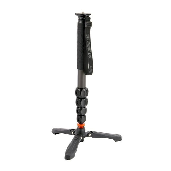 3 Legged Thing Alana 5-Section Carbon Fiber Monopod with DocZ Foot Stabilizer Kit, Darkness