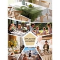 thumbnail image 5 of Sage Green Table Cloth, Boho Modern Floral Abstract Ombre Leaf White Waterproof Tablecloth for Rectangle Tables, Reusable Washable Fabric Table Cover for Restaurant Kitchen Dining Tables 60"x102", 5 of 6