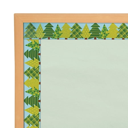 Fun Express - Woodland Tree Border - Educational - Classroom Decorations - Bulletin Board Decor - 12