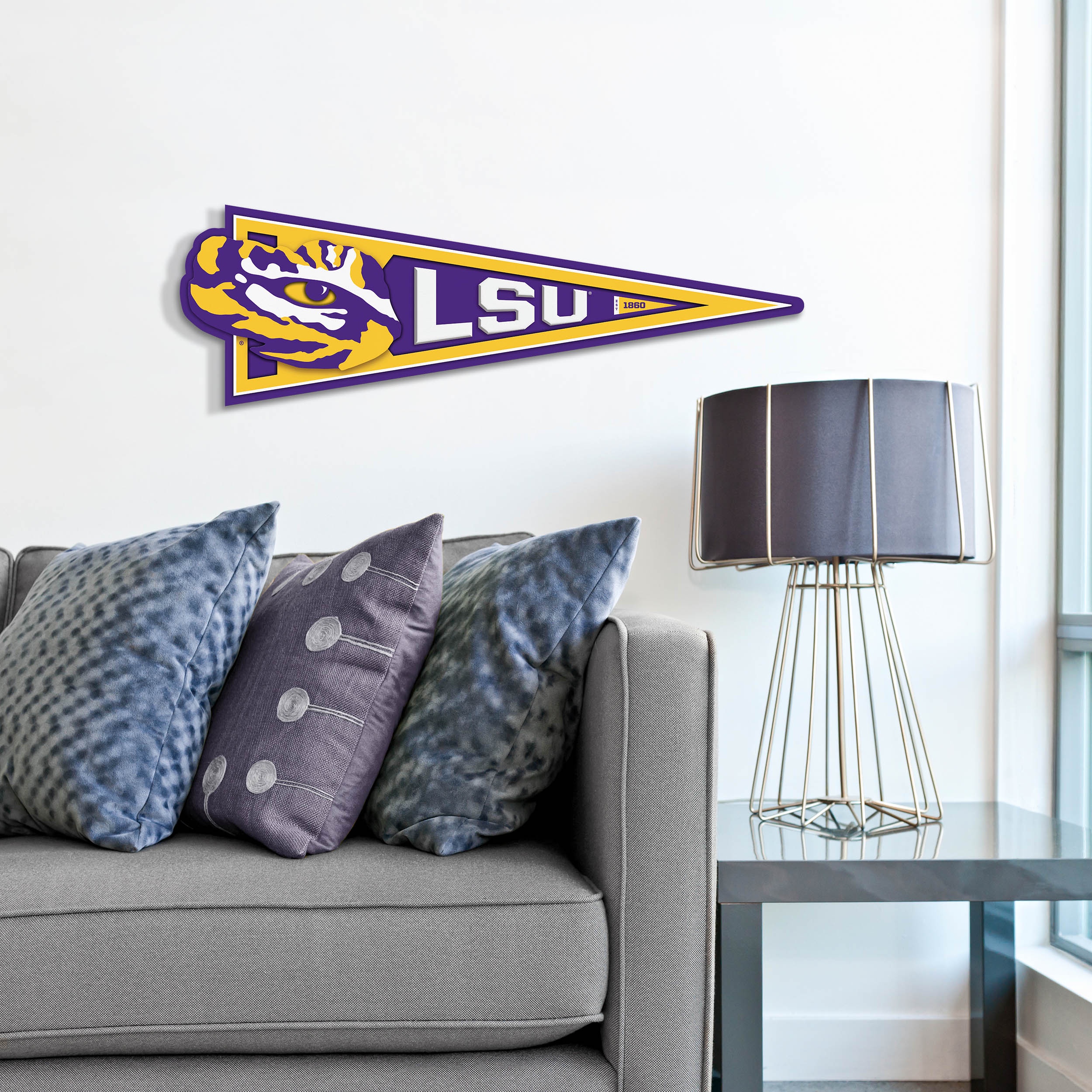 YouTheFan NCAA LSU Tigers Pennant Sign
