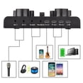 thumbnail image 4 of V8 Plus Live Sound for Streaming 15 Effects USB Audio Mixer for microphone Voice Changer Device DJ Karaoke Equipment with Adjustable Support Connection Black, 4 of 7