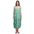 thumbnail image 1 of Moomaya Chemise de Nuit d'Allaitement à Col Rond Imprimé pour Femmes en Coton, 1 of 5