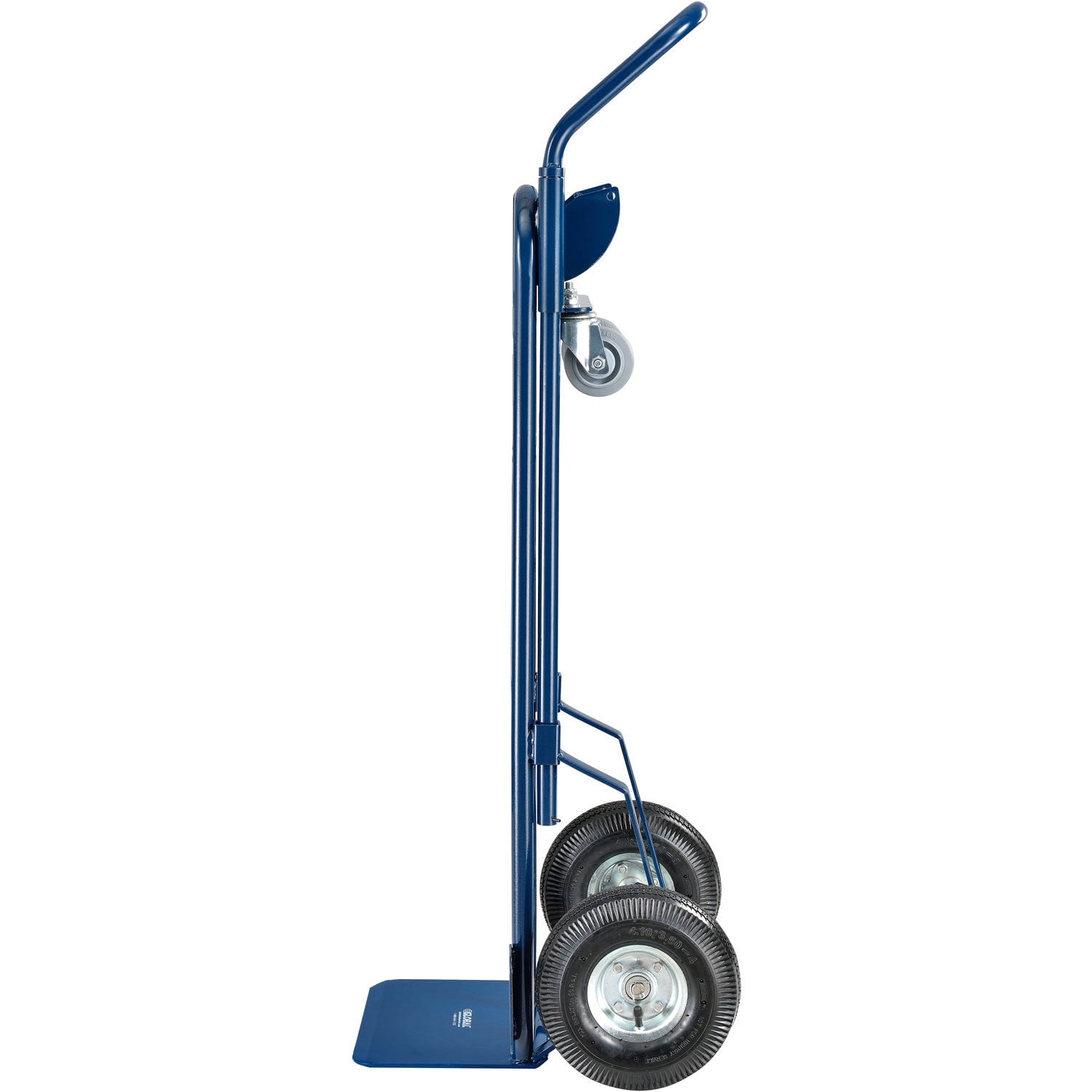 Global Industrial 185546 Steel 2-in-1 Convertible Hand Truck with Pneumatic Wheels, 600 lbs