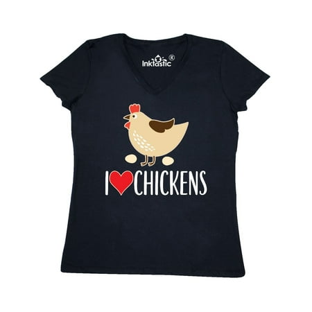 Like Chicken T-shirt - Chickens Cute Farm Animal Women's V-Neck T-Shirt