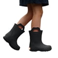 thumbnail image 3 of Kcolen Kids LED Light Rain Boots with Carry Handle Waterproof Non- Outdoor Rain Shoes for Toddler Boys Girls, Four Season Daily Wear Ages 2-11 Black, 3 of 6