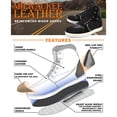 thumbnail image 2 of Milwaukee Leather MBM9101 Men's Black Leather and Suede Reinforced Street Riding Shoes with Ankle Support 10, 2 of 10