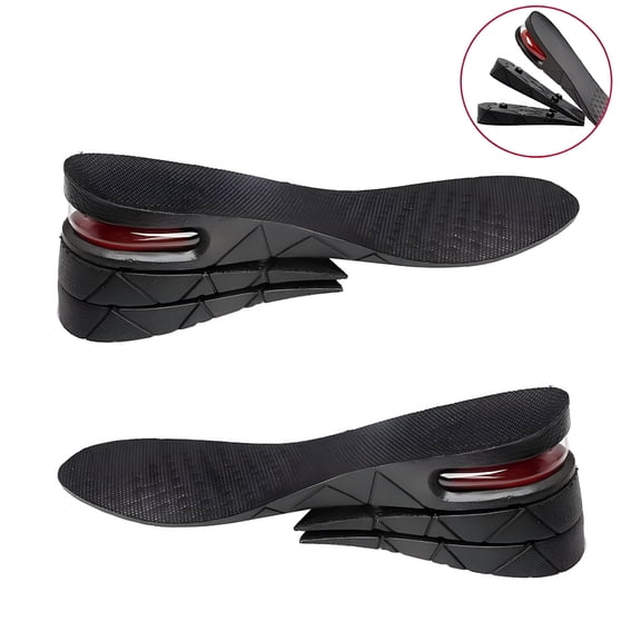 TELOLY 2026 New Height Increase Insoles 1-Layer 1.2 Inch Air Cushion Taller Shoes Insoles Heel Insert for Men and Women for Work, Casual, Party, Sports