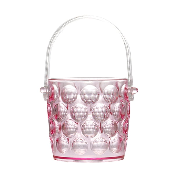 Big sale Ice Bucket, Small Clear Acrylic Ice Balls Container Champagne Beer Wine Chiller With Handle For Freezer Cocktail Bar Party, 4.7 X 4.9 In