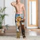 thumbnail image 2 of Fotbe Daisy Flower Field Cow Pantalones de Pijama para Hombre, Pantalones de Dormir, Pantalones de Casa con Cintura Ajustable y Bolsillos-Medium, 2 of 6