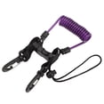 thumbnail image 2 of Diving Camera Coiled Lanyard, Spring Rope with Rotating Hooks, Ideal for Securing Cameras, Lights, Tools, Outdoor Hiking, 2 of 7