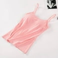 thumbnail image 2 of Women's Sexy Basic Camisole with Shelf Bra Comfortable Adjustable Spaghetti Strap Tank Top, 2 of 7