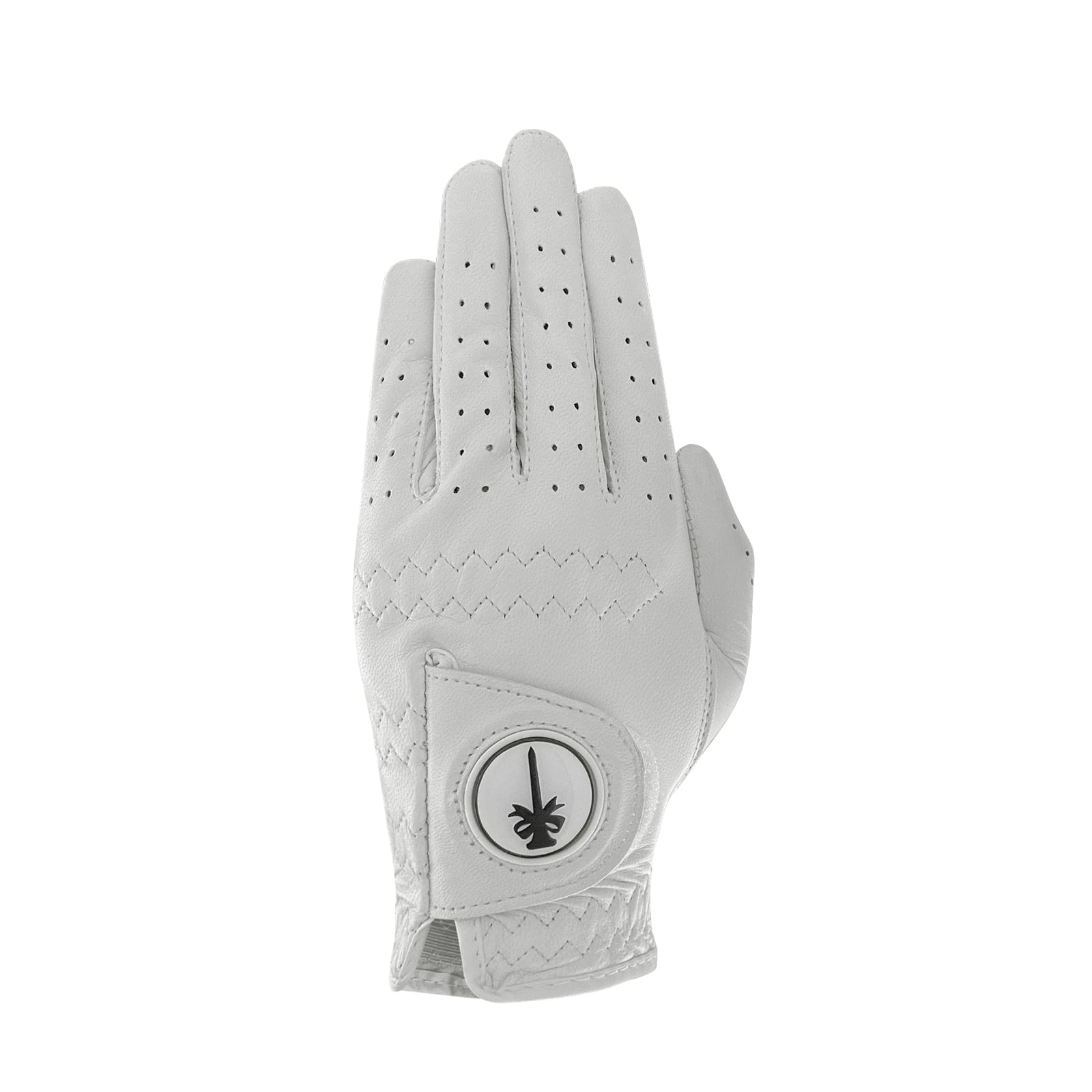 PINKTEE Golf Gloves for Women Ladies Soft Cabretta Leather Breathable Glove with Ball Marker Small Medium Large XL