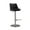 Black, variant on TOV Furniture Reagan Sea Foam Green and Silver Vegan Leather Adjustable Stool