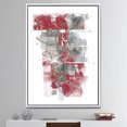thumbnail image 3 of Déplacer dans et hors du Trafic I Rouge Gris - Toile Encadrée Géométrique, 3 of 3