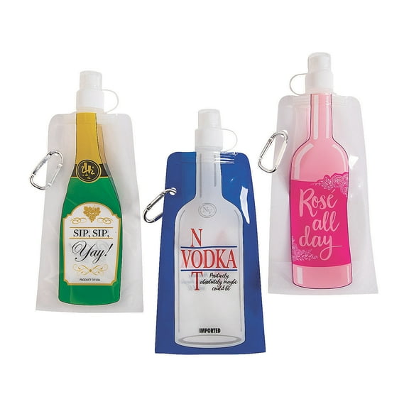 Travel Drink Pouch (Pc/Dc, Dz/Db) - Party Supplies - 12 Pieces