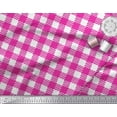 thumbnail image 3 of Soimoi Rayon Fabric Gingham Check Printed Craft Fabric by The Yard 56 Inch Wide, 3 of 3