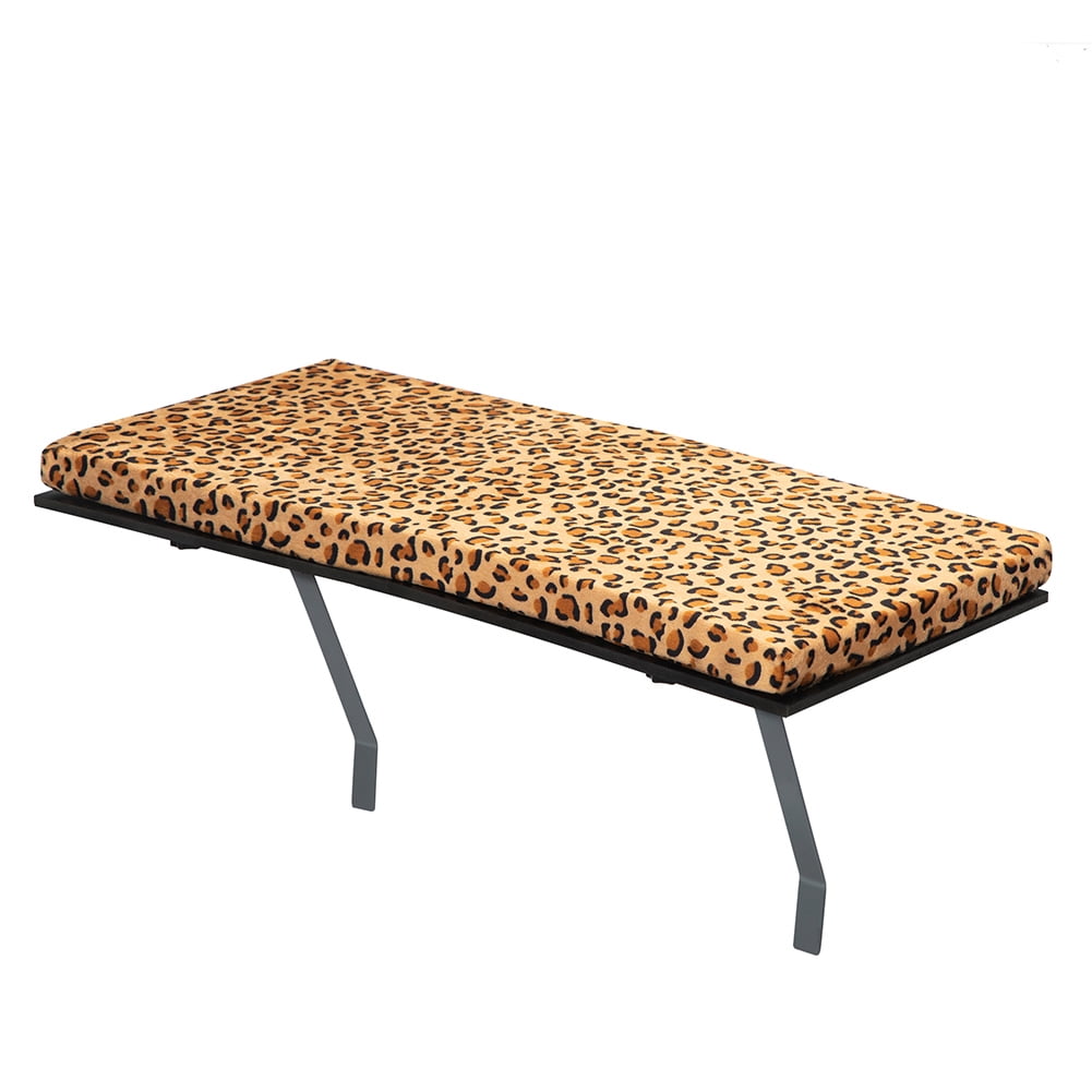 Kepooman Pet Cat Window Seat, Wall Mount Perch House Pets Furniture, Leopard, (Supporting Legs Is Not Included) Kepooman Pet Cat Window Seat, Wall Mount Perch House Pets Furniture, Leopard, (Supporting Legs Is Not Included)