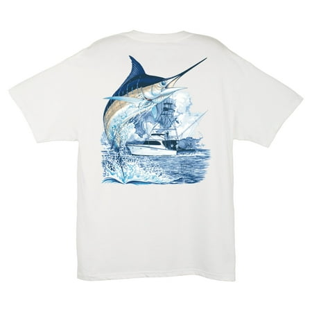 Guy Harvey Bull Dolphin - Guy Harvey Men's Marlin Boat T-Shirt