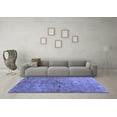 thumbnail image 3 of Ahgly Company Machine Washable Indoor Rectangle Abstract Blue Contemporary Area Rugs, 2' x 4', 3 of 4