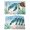 Teal Green, variant on Sea Turtle Coastal Placemats Set of 8, Summer Beach Nautical Starfish Compass Placemats for Dining Table, Place Mats for Kitchen Tabletop, Waterproof Wipeable Dining Table Mats Set