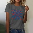 thumbnail image 5 of Tops under $5! Yrmaups Summer Shirt for Women Patriotic Short Sleeve Crewneck 2025 Tee Shirts Red White and Blue 4th of July Soft Blouse Outfits Clothes, 5 of 7