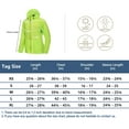 thumbnail image 5 of Little Donkey Andy Women's Full Zip Sun Protection Hoodie Jacket Long Sleeve Shirt Running Hiking Golf Water Repellent UPF50 Fluorescent Yellow X-Large, 5 of 7