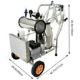 thumbnail image 2 of PreAsion Farm Milker Electric Piston Vacuum Pump Milking Suction Machine Goats Sheep Cow, 2 of 13