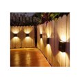 thumbnail image 1 of Luz de pared solar patio al aire libre paisaje estado de ánimo decorativo luz LED solar arriba y abajo luz de pared luminiscente TUNC Sencillez, 1 of 4