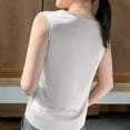 thumbnail image 4 of ZyeKqe Tank Tops for Women Sleeveless Business Casual Tops V Neck Loose Fitted Office Work Blouses Tops, 4 of 4