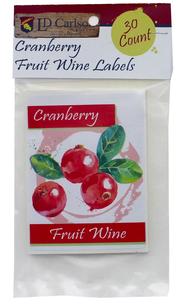 Cranberry Fruit Wine Labels