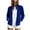 01 Blue, variant on Fewfanhot Women's Clothing Zip Up Casual Long Sleeve Fall Stand Up Collar Jacket