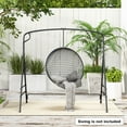 thumbnail image 2 of Costway Outdoor Metal Swing Frame Sturdy A-Shaped Porch Swing Stand with Extra Side Bars, 2 of 10