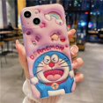 thumbnail image 1 of Para iPhone 14 13 12 11 Pro Max XR X Xs iPhone14 Plus Funda Blanda Nuevo Estilo Moda 3D Air Bag Cute Doraemon Cubierta Trasera Para Teléfono, 1 of 3