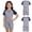 Navy Blue, variant on iiniim Girls Special Needs Adaptive Clothing Autism Printed Short Sleeve Anti-strip Jumpsuit Sensory Friendly Clothes Yellow 6