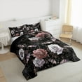 thumbnail image 3 of Castle Fairy Animal Bats 2pcs Bedding Comforter Set for Teens,Chic Flower Rose Twin Comforter Sets,Festival Halloween Breathable Bedding Set,Breathable Home Decor, 3 of 8