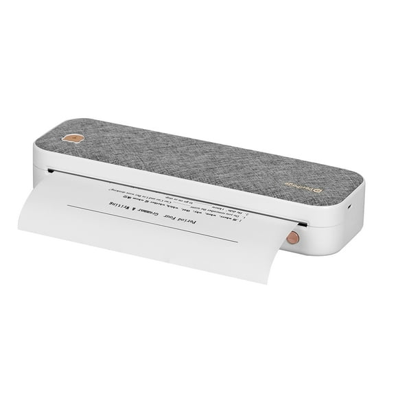 PeriPage Imprimante Papier A4 Transfert Thermique Direct Imprimante Sans Fil Mobile 210 mm Mini Imprimante Photo Mobile Connexion USB BT avec 1 Rouleau de Papier Thermique Prend en Charge Largeur de Papier 2 Pieds'/3 Pieds'/4 Pieds' Impression