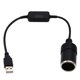 thumbnail image 1 of OUOU USB A Macho a 12 V Encendedor de Cigarrillos de Coche Convertidor de Encendedor Hembra Soporte Grabadora de conducción GPS E-Dog etc Negro 60 cm, 1 of 5