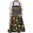 thumbnail image 6 of Anime Video Games Food Aprons Anime Game Lover Gifts Kitchen Cooking Baking Chef Aprons With Pocket Gift for Food Lover, 6 of 7