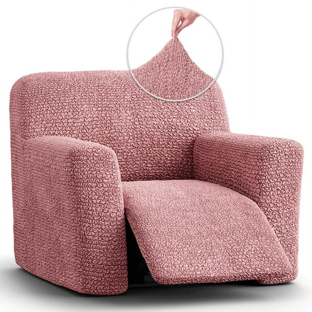 Housse de Causeuse Inclinable 2024 - Gris Pâle Uni - Housse de Fauteuil Inclinable 2 Places