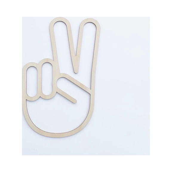 Wooden Wall Sign Home Living Room Kitchen Wall Sticker Decor Wall Hand Shape Ornament