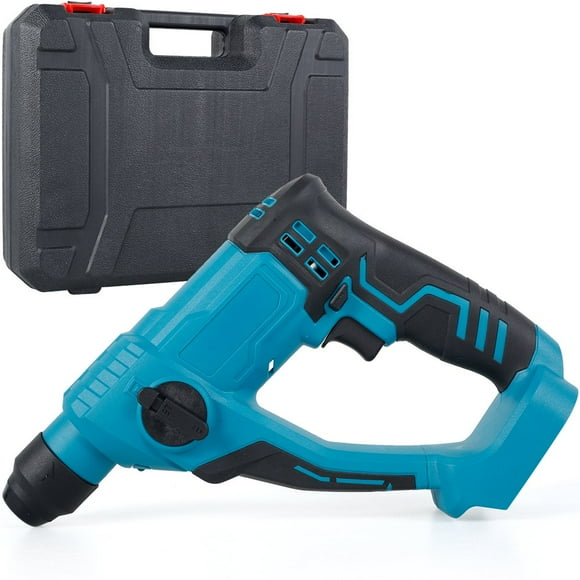 Electric Hammer 18V 2000rpm Professional Hammer Drill 4500ipm Lightweight Power Drill Driver Portable Rotary Hammer Drill Tool Small Li-Ion Battery Hammer
