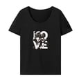 thumbnail image 1 of Camiseta para Mujer Traje Clásico De Verano Trajes De Moda Informales Simples Básicos para Mujer L, 1 of 7