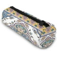thumbnail image 2 of Customize Indian Rug Tribal Ornament Pattern Cylindrical Pencil Bag, Pencil Box Zipper Stationery Bag, Wash Bag, 2 of 4