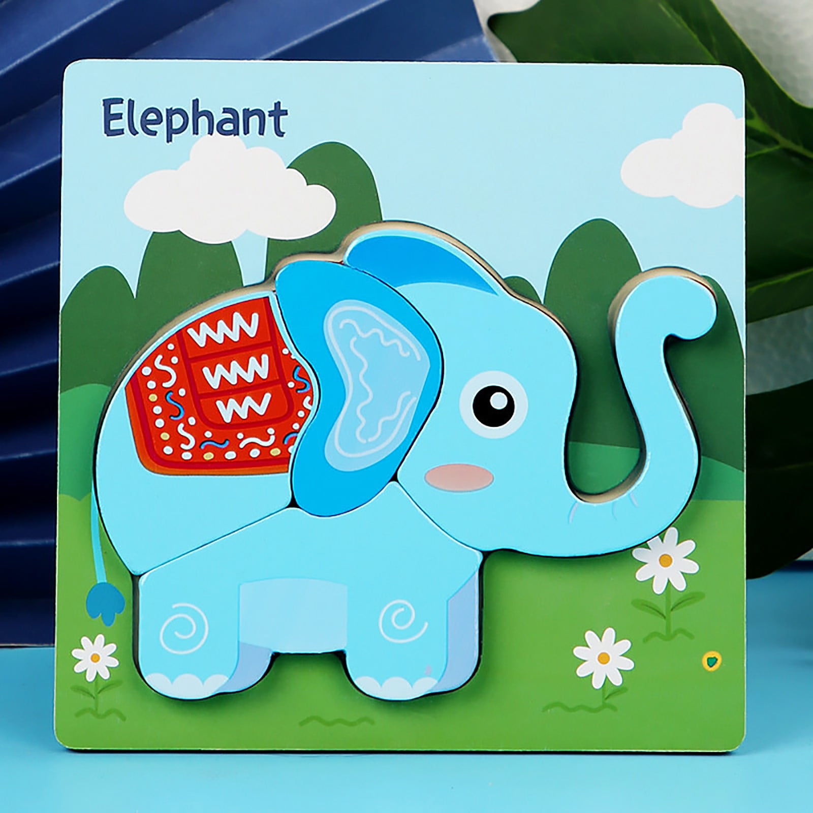Tuscom Wooden Puzzles Animal Toddlers Kids, 1 xWooden Puzzle Toy